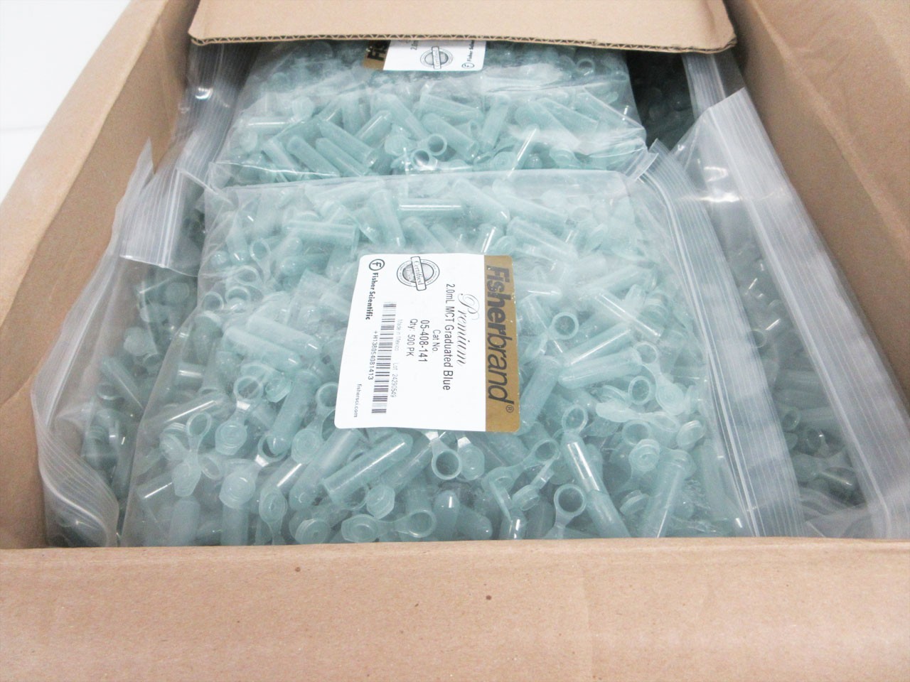 CASE (5000) FISHERBRAND 05-408-141 MICROCENTRIFUGE TUBE 2.0mL CENTRIFUGE MCT
