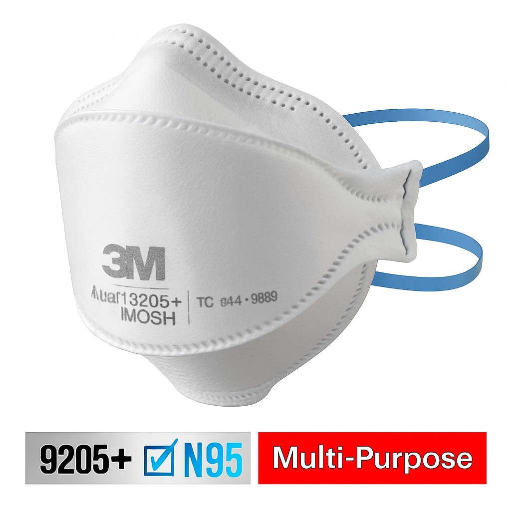 3M Aura 9205 N 95 Particulate Respirator Face Mask – White (50Pack)