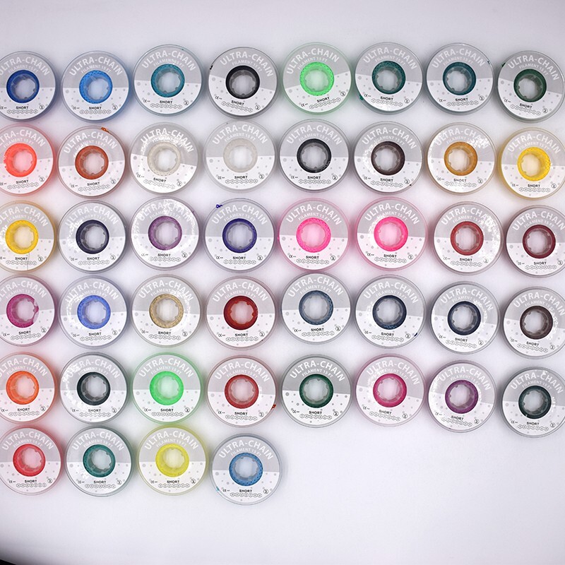 1 Pc Orthodontic Dental Chain Rubber Braces Bands Long/Short/Continuous 44Colors