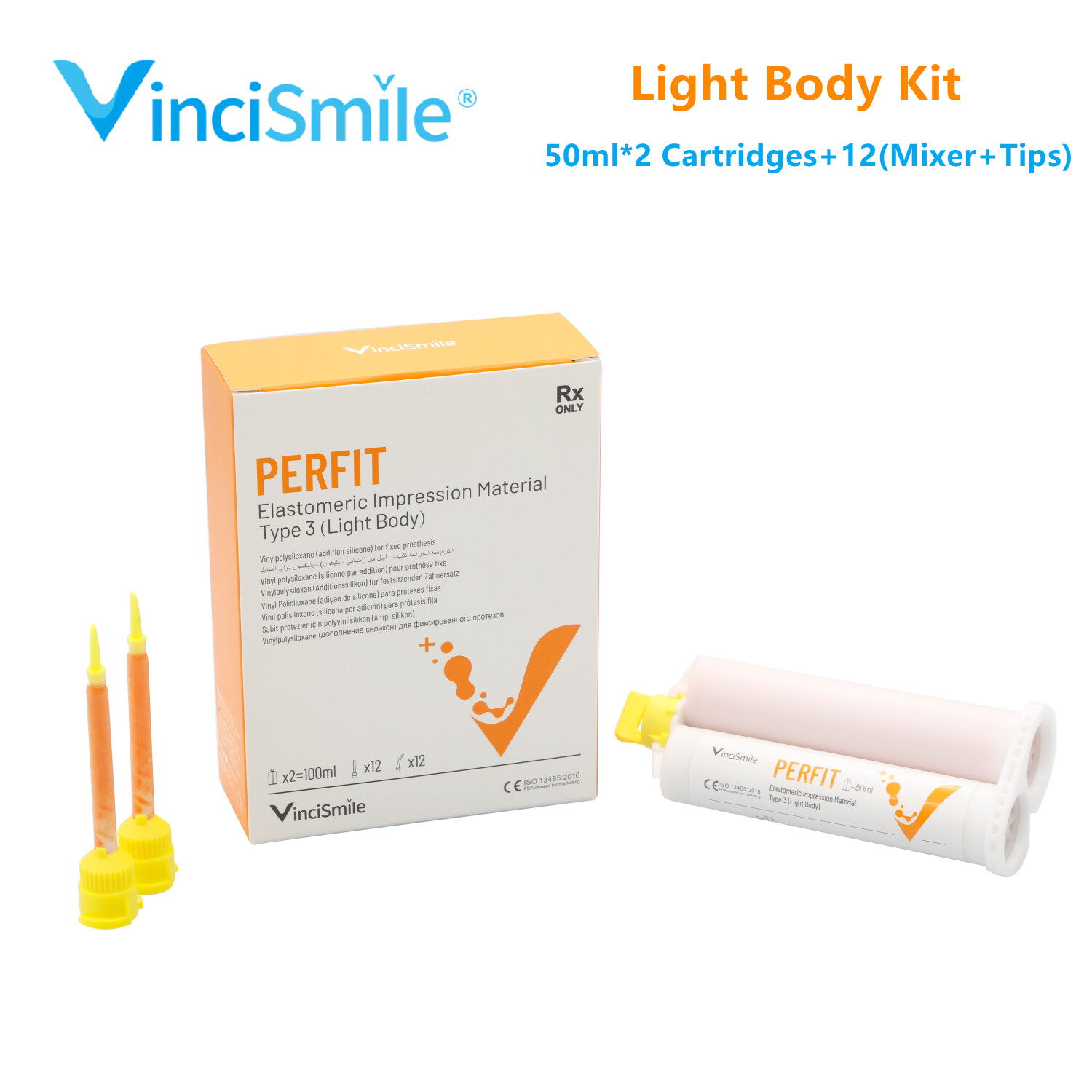 VPS Dental Impression Material Putty Heavy Regular Light Body Fast Normal Set