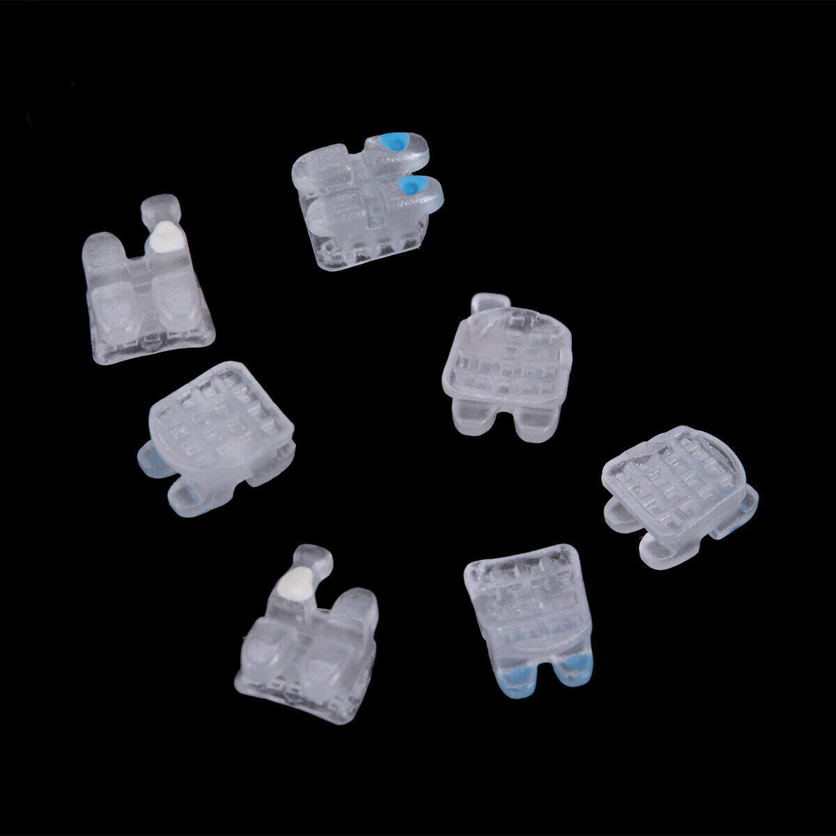Dental Orthodontic Ceramic Bracket Mini Braces Roth/Edgewise With Hooks 0.022
