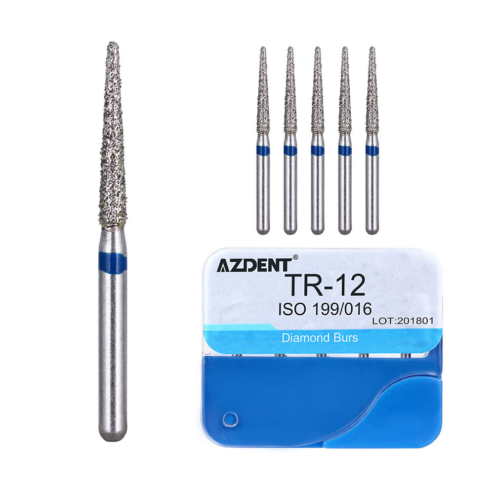 20 Types AZDENT Dental Diamond Burs Kit for High Speed Handpiece Medium FG 1.6MM