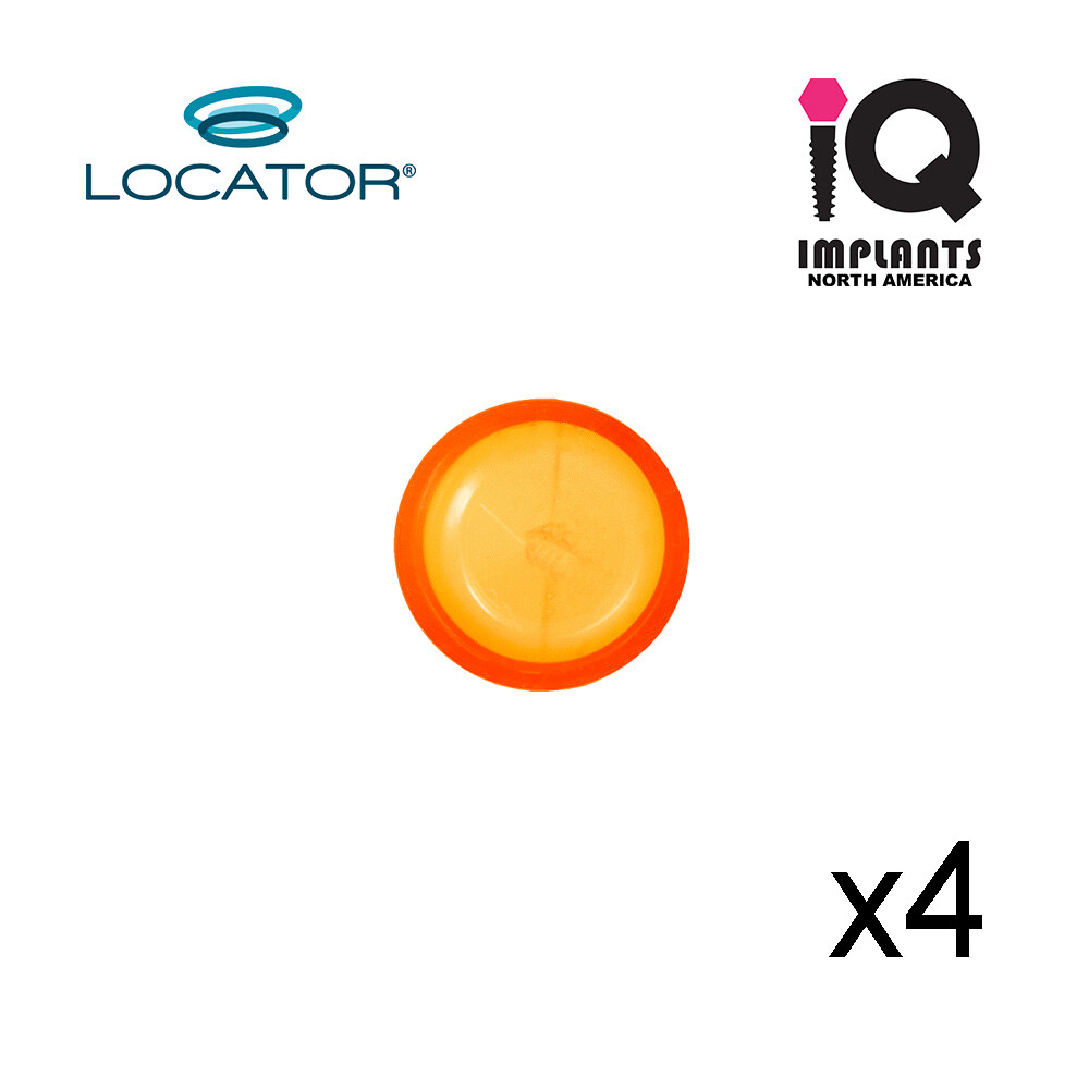 Zest Locator Genuine Original Male Caps Extended Range, Orange 2.0 lbs (4 pack)