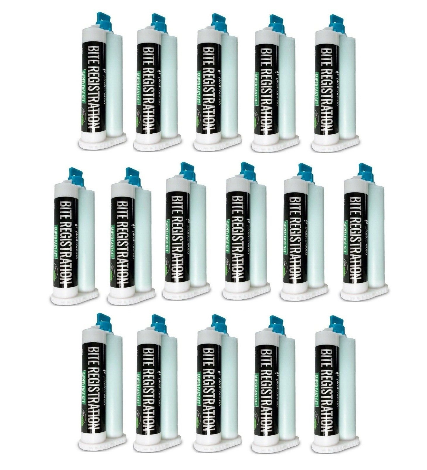 16 x Dental Bite Registration Material, Super Fast Set 50ml Cartridges (German)