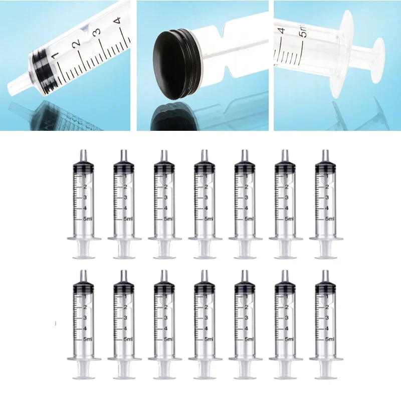 2-20Pcs 1Ml-10Ml Plastic Reusable Syringe for Measuring Nutrient Hydroponics Kit