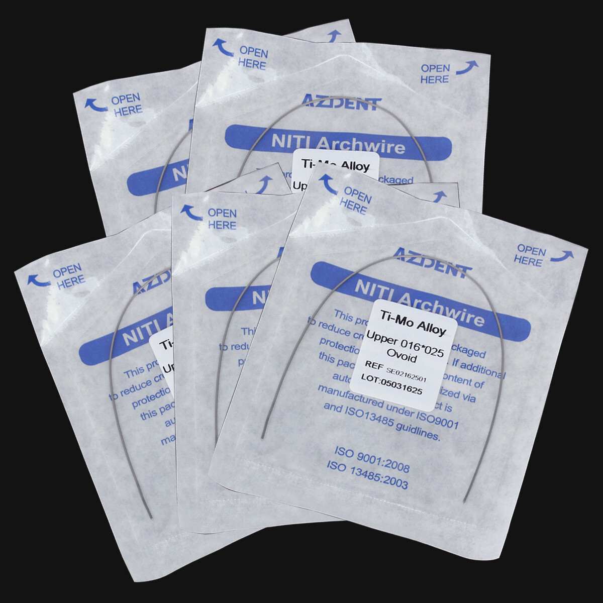 Dental Orthodontic TMA Beta Titanium Molybdenum Alloy Arch Wire Rectangular Type