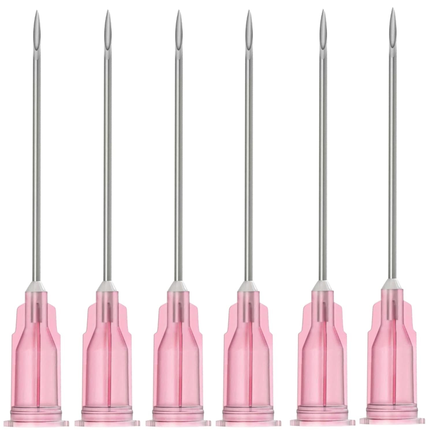 20 Pcs 18Ga 1.5 Inch/38mm Lab Dispensing Needle Luer Lock, 18Ga-1.5Inch