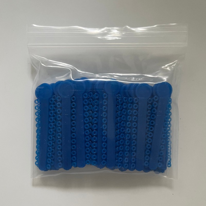 Dental Orthodontic Elastic Ligature Tie&Long/Short/Continuous Power Chain Blue