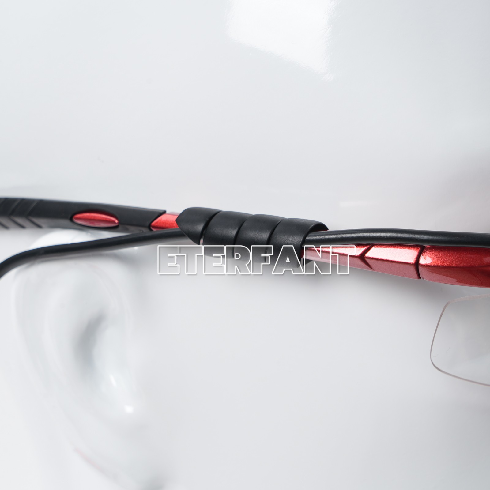 ETERFANT Dental Magnifier Medical Binocular Loupes Red+3W LED Head Light Lamp