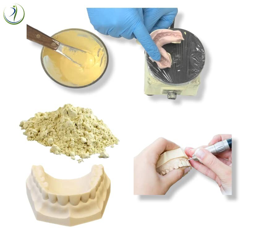 DENTAL LABORATORY YELLOW BUFF STONE GYPSUM 5 LBS. ALL PURPOSE