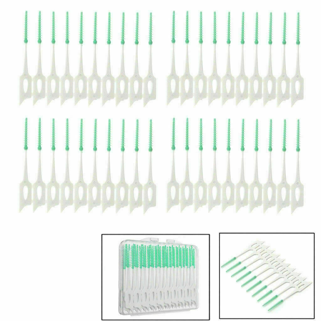 Dental Oral Interdental Teeth Soft Care Tool Cleaning Rubber Floss Gum Brush Kit