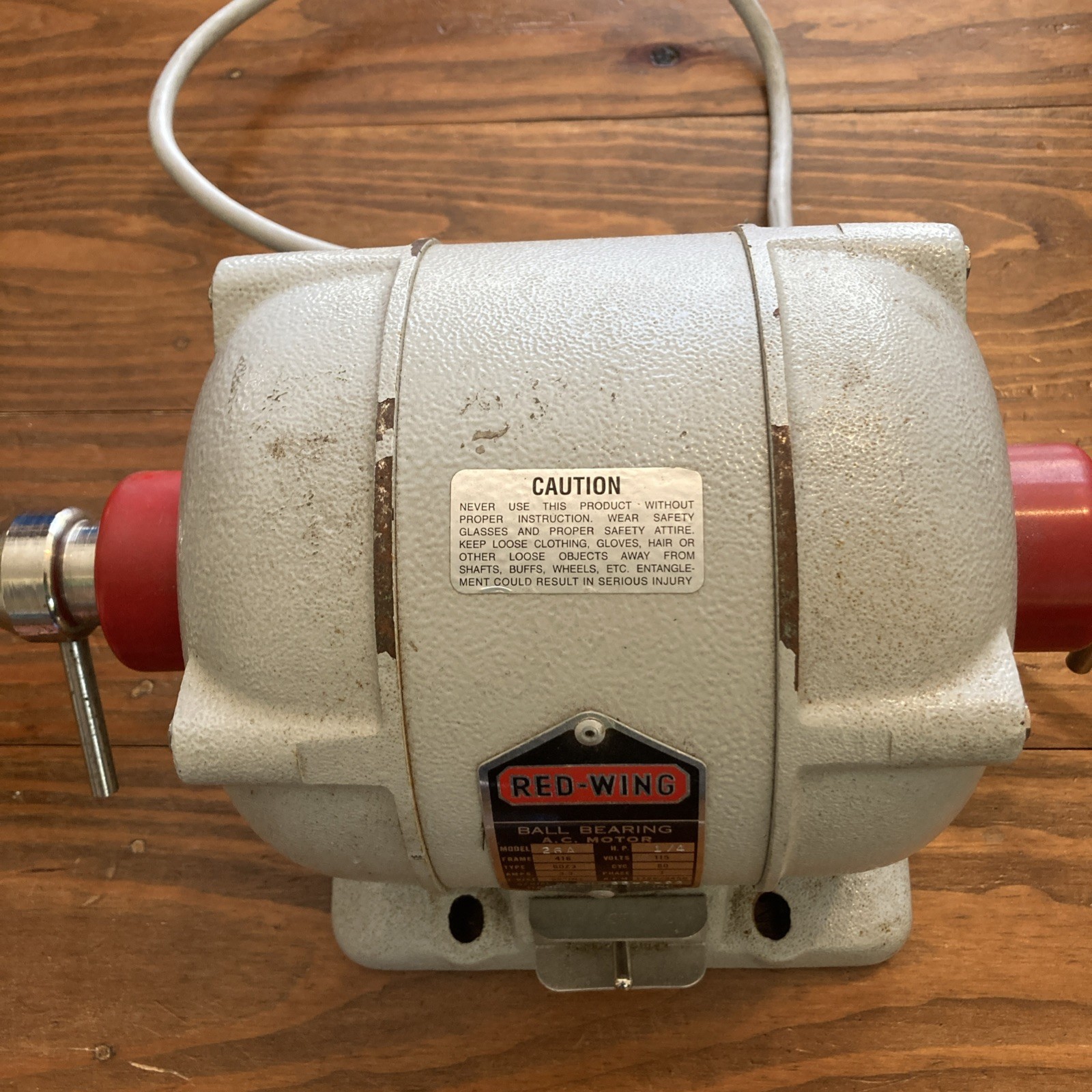 Handler Red Wing 26A Ball Bearing A.C. Motor Dental Jewelry Polishing 1/4 HP