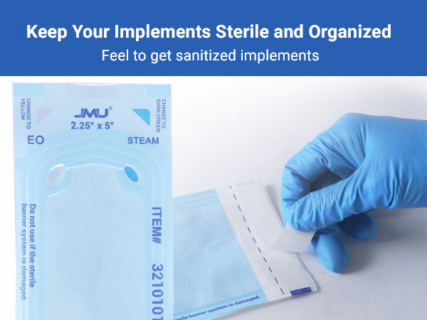1000PCS JMU Dental Self Sealing Sterilization Pouches w/Indicator Sterilizer Bag
