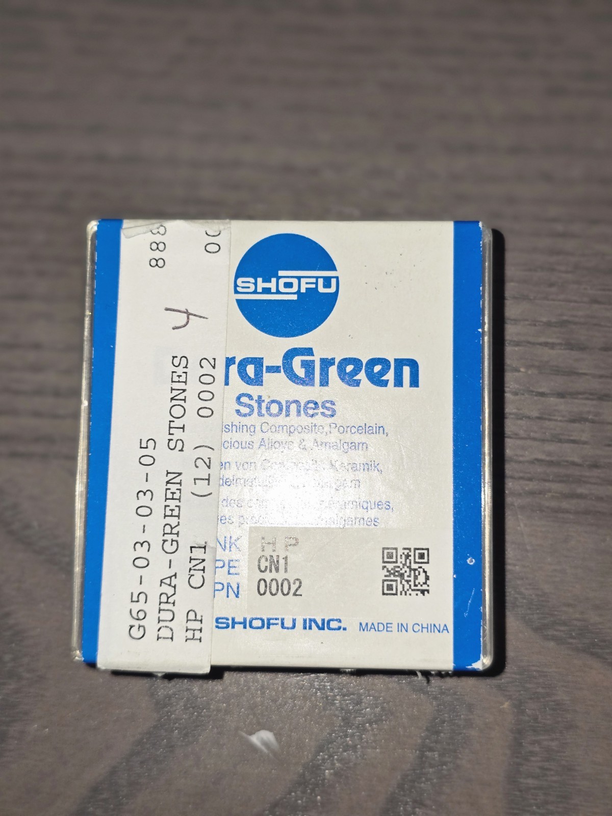 Shofu Dura-Green Stones HP (Long Straight) Finishing Stone MPN 0002 Dental