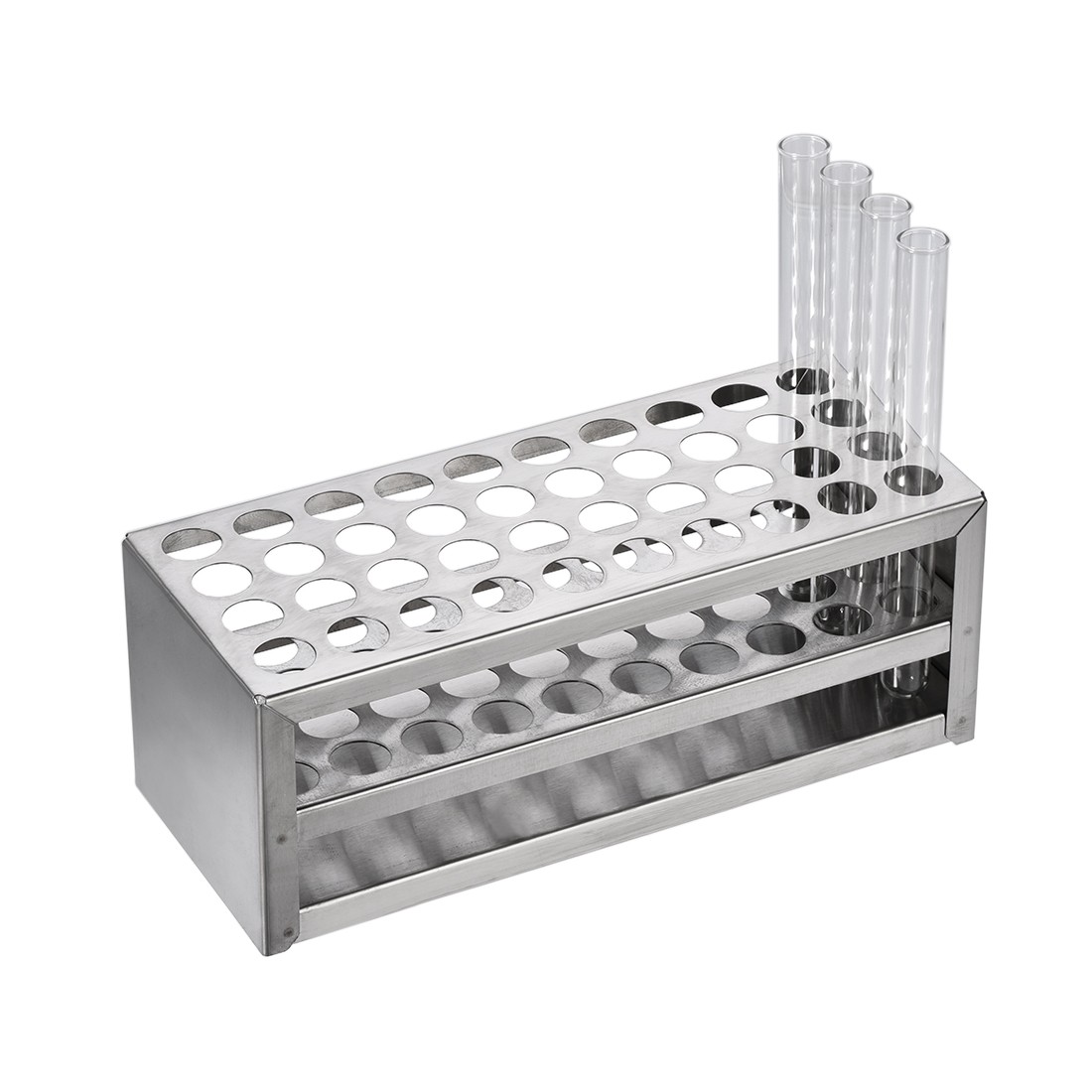 Stainless Steel Test Tube Holder Rack 40 Hole 3 Layers for 14-16mm Tube