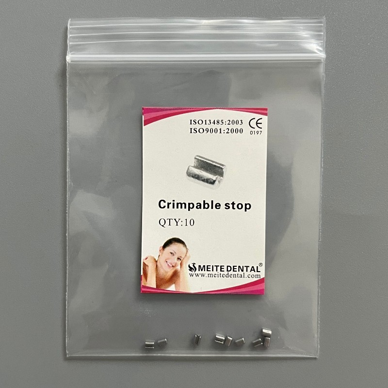 50 Pcs Dental Orthodontic Crimpable Hook Stop Stainless Steel 5 Bags