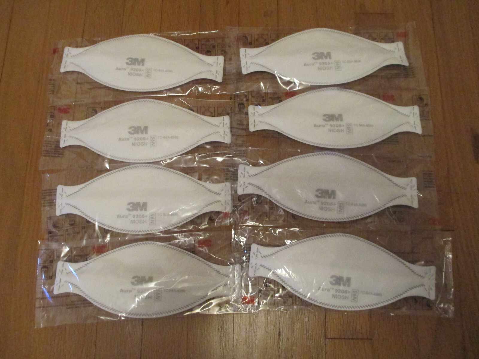 [ 8 PACK ] 3M AURA 1870+ N95 PARTICULATE RESPIRATOR SURGICAL FACE MASK NIOSH LOT