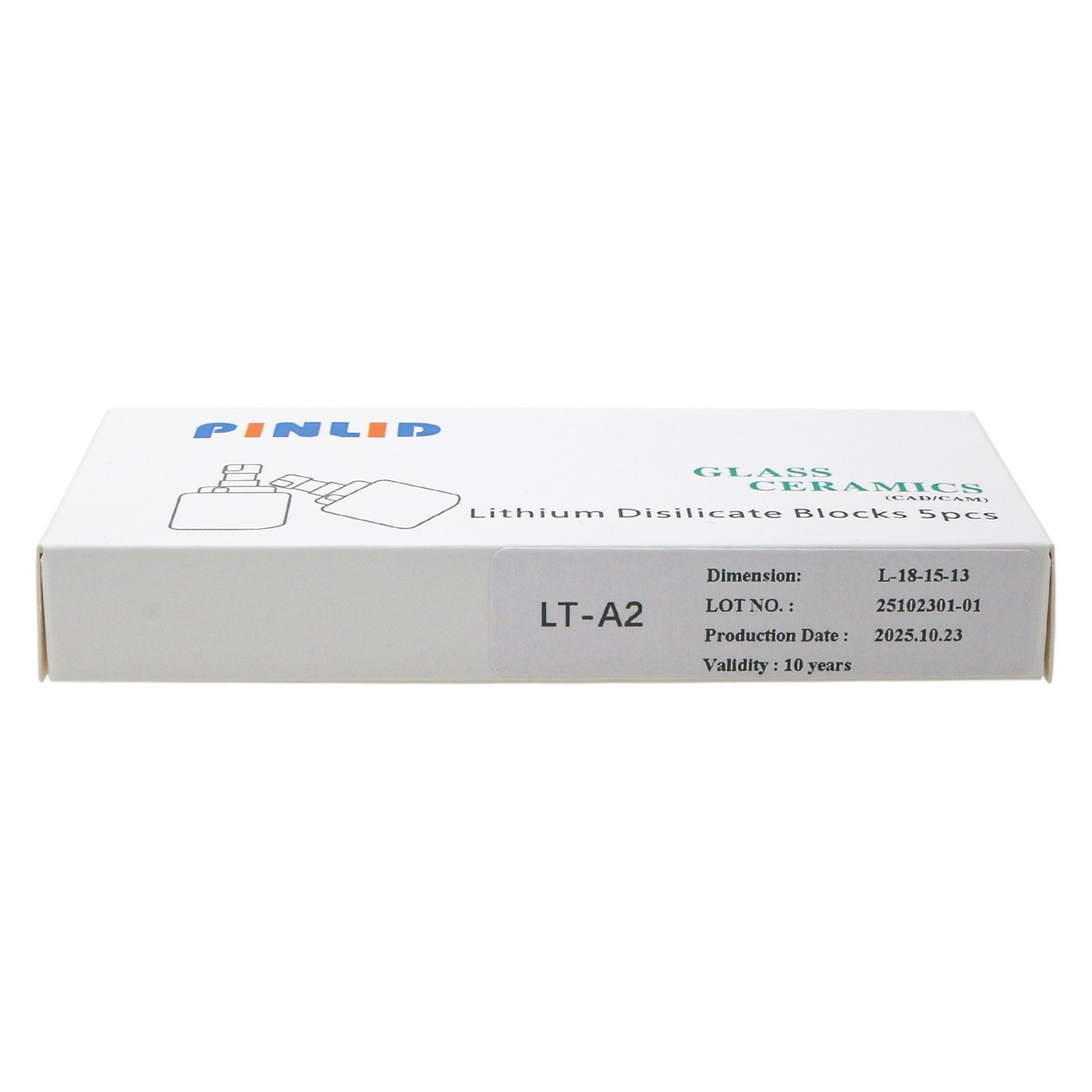 US C14 LT A2 Lithium Disilicate Ceramic Blocks E.max CAD CEREC Blocks 5Pcs/Box