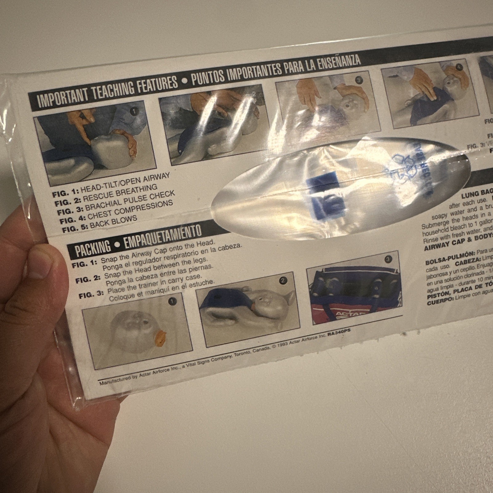 Actar 911 INFANTRY infant Lungs Pack of 100 New Sealed – Free Shipping from USA