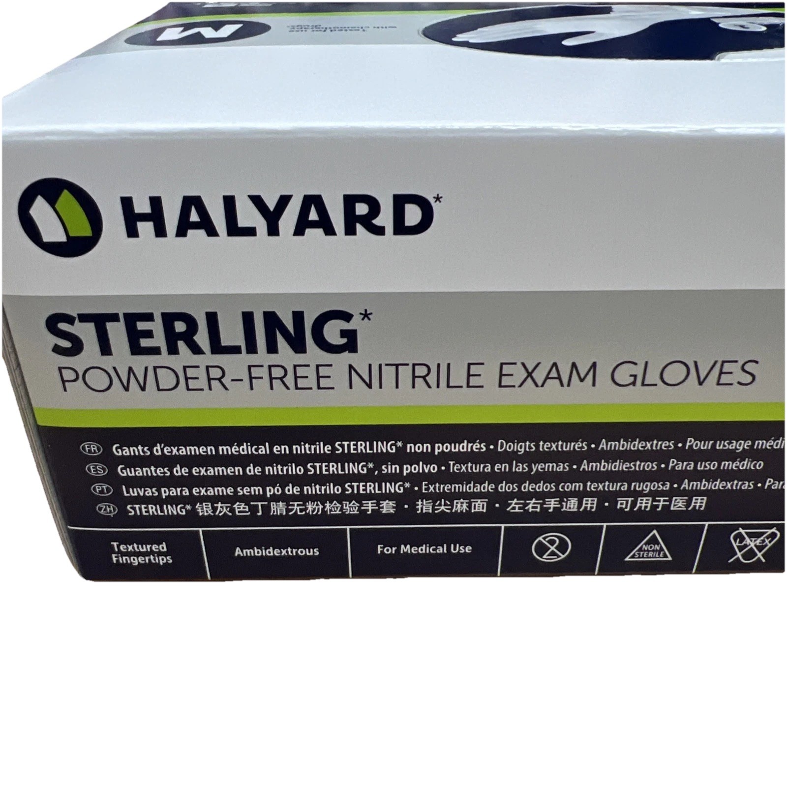 Halyard Sterling* Nitrile Exam Gloves 🧤 Gray 1 x BOX of 200 MEDIUM