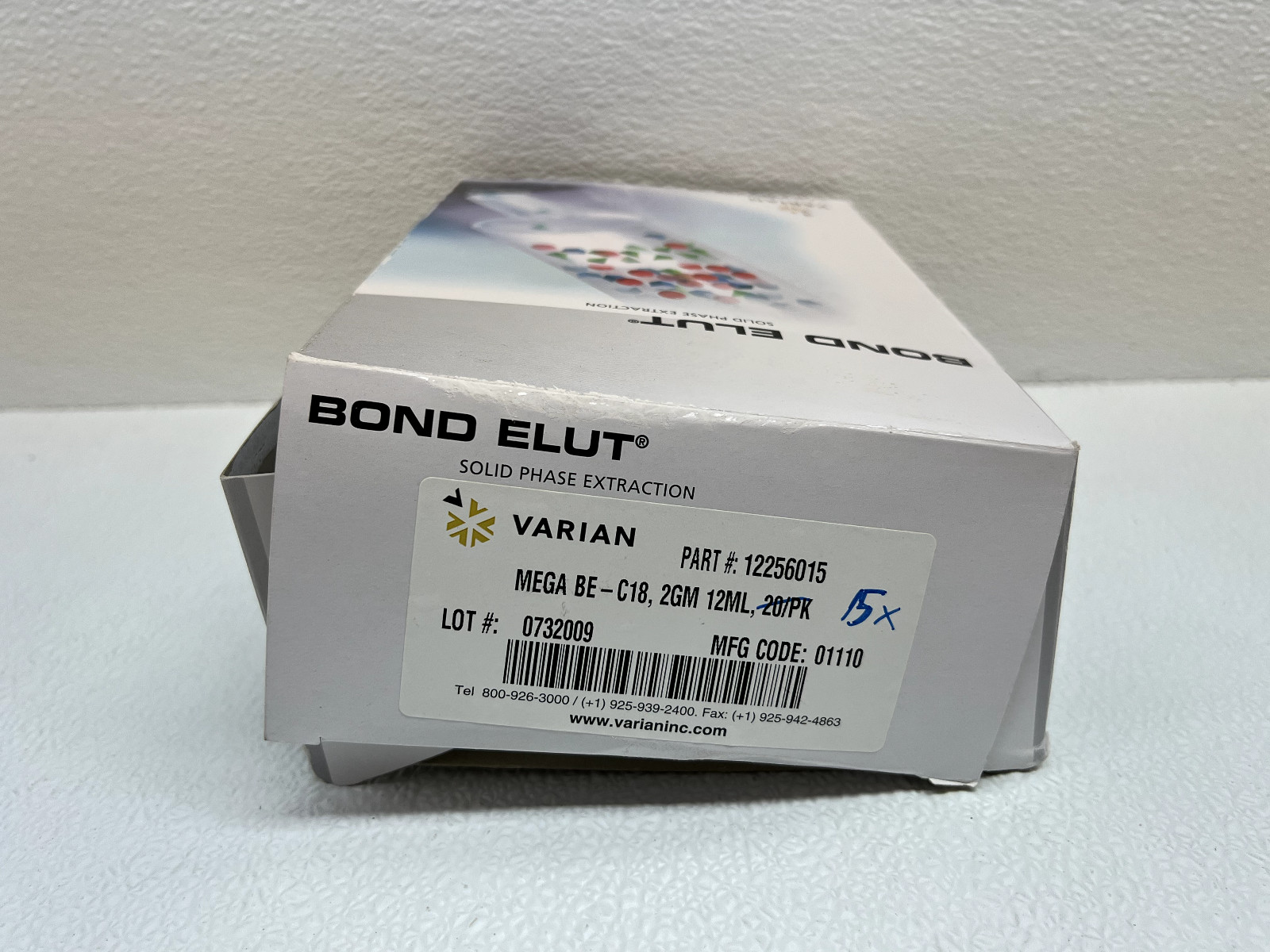 Varian Bond Elut Mega BE-C18 2GM 12mL 12256015 15/Pk