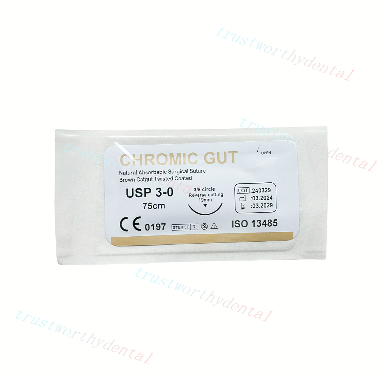 Students Sew Catgut GUT Synthetic Suture 3/0 Twist Needle Training Nurse Catgut