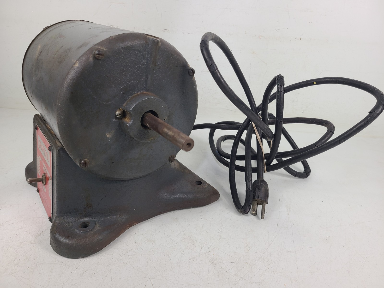 Craftool Dental Lab Polishing Motor Bench Lathe 1/4-1/6 HP (TESTED)