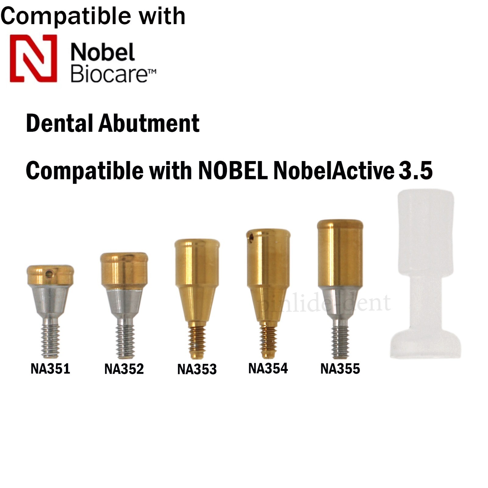 US Dental Overdenture Locator Abutment NP/RP & Male Caps Kit Fits Nobel Active