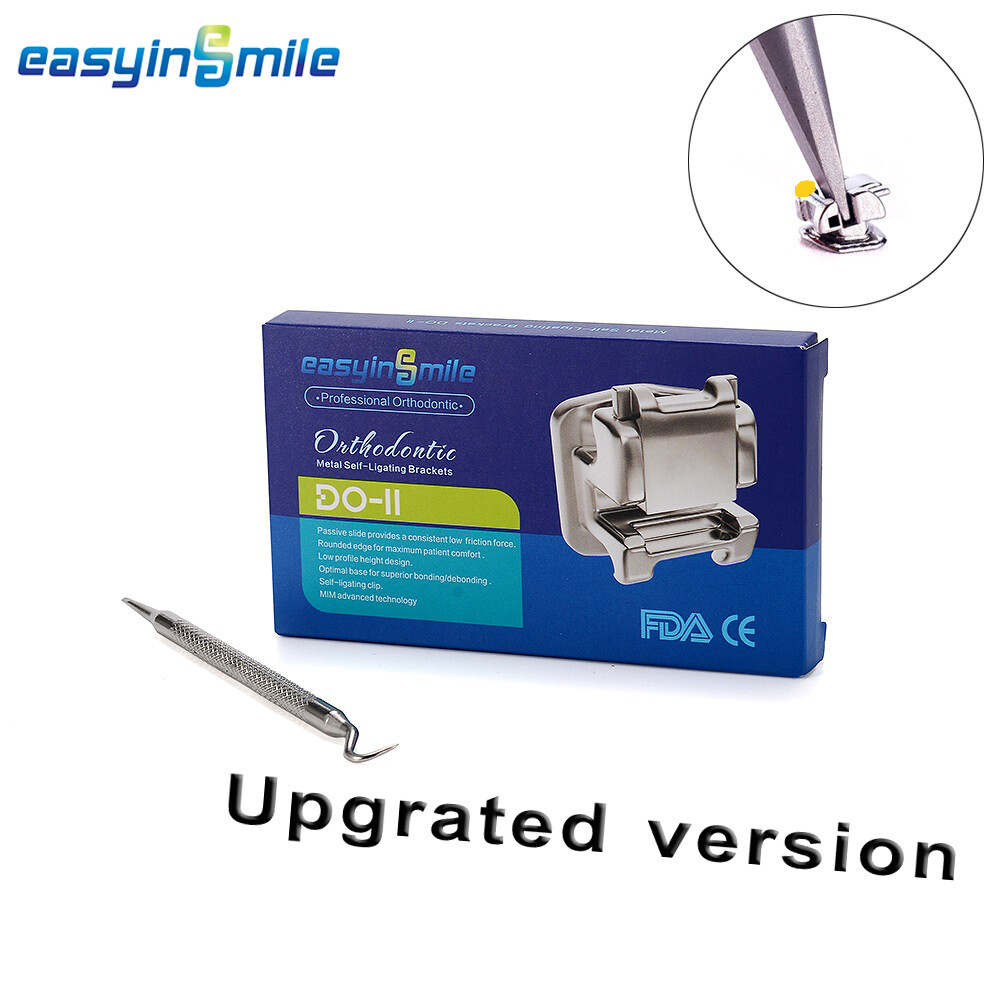 20PCS Easyinsmile Dental Orthodontic Self Ligating Brackets Roth/ MBT 022