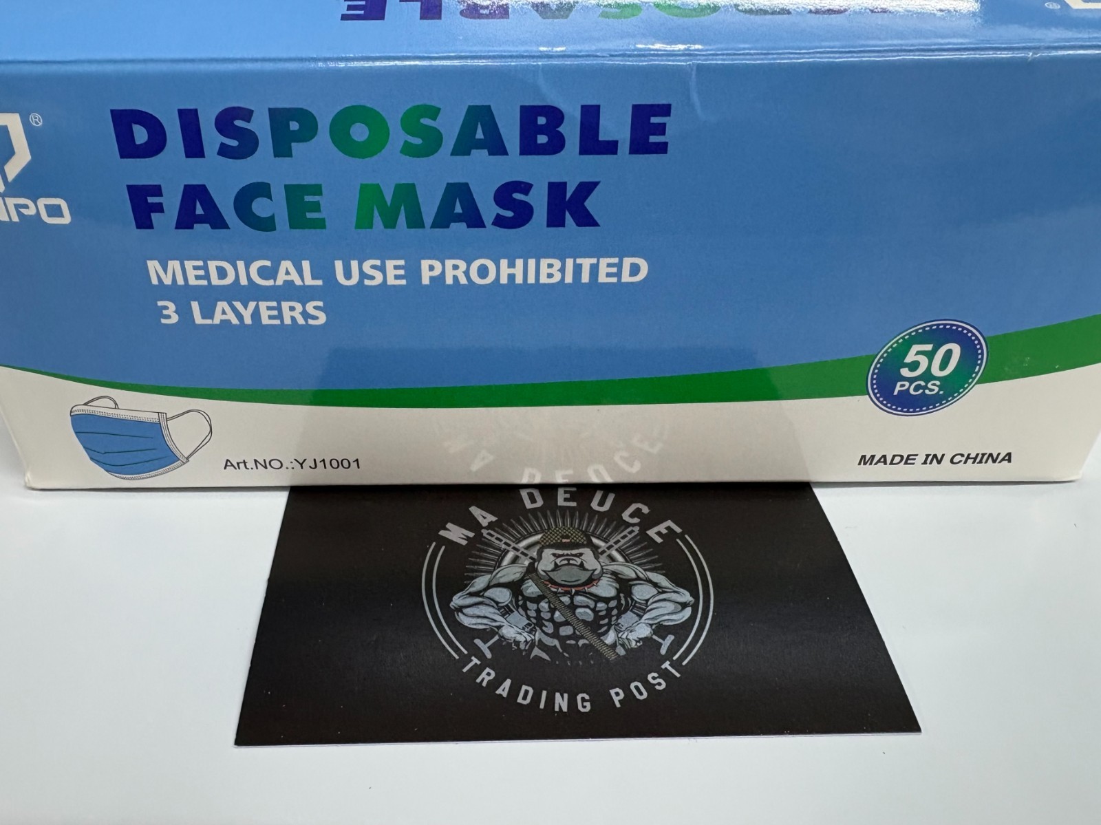 **Box of 50** Disposable 3 Layer Ear Loop Face Mask