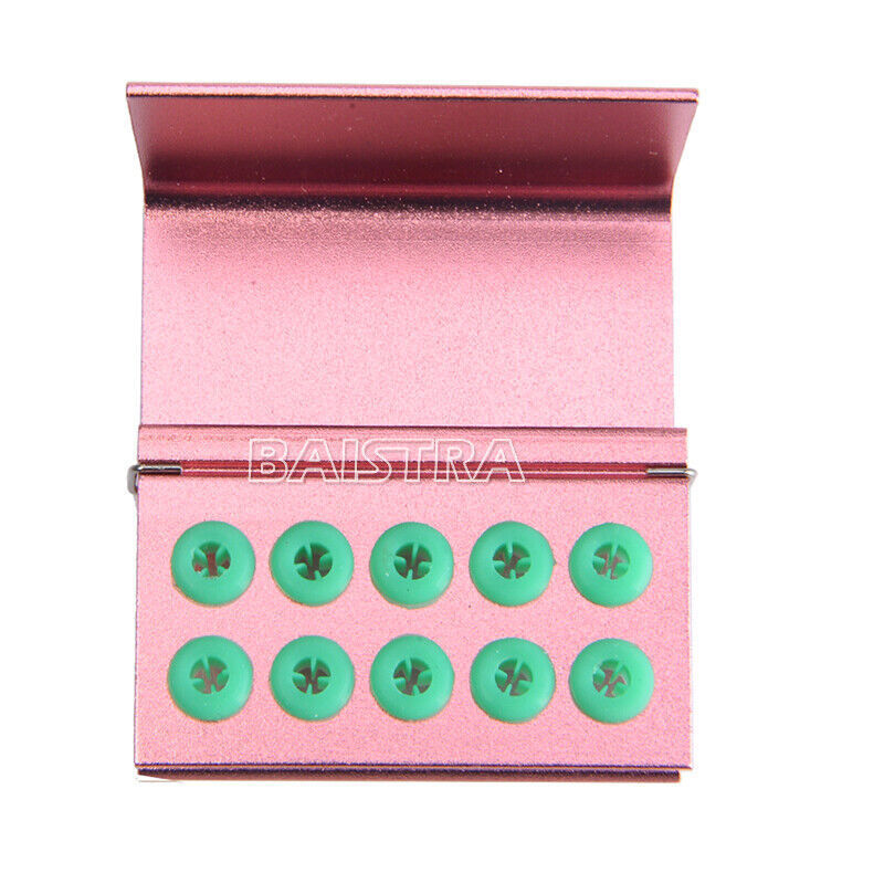AZDENT Dental Burs Holder Block 10 Hole/16 Hole Silicon Cover FG RA Autoclavable