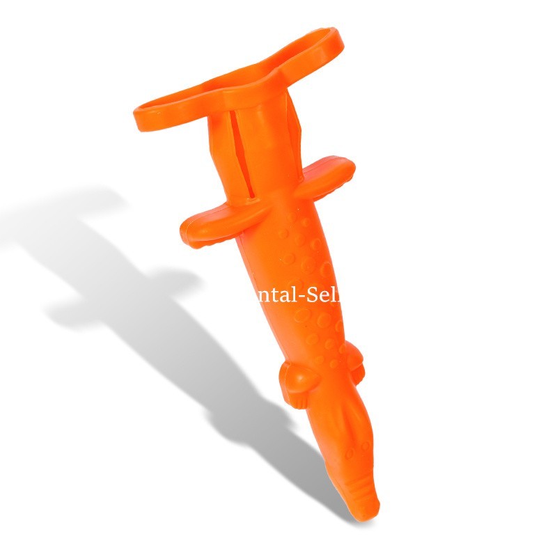 10 Pcs Dental Syringe Sleeve Crocodile Shaped Syringe Protective Cover Mix Color