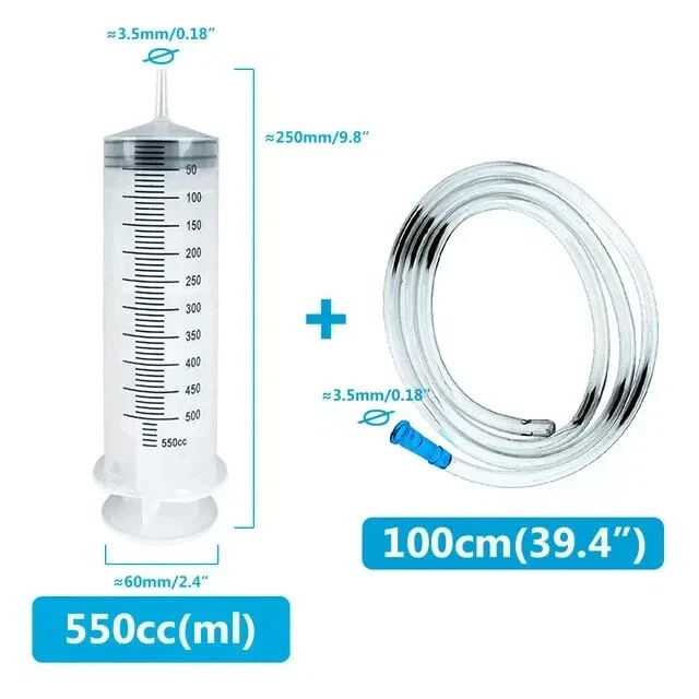 100~500ml Syringes Reusable Nutrient Sterile Large Hydroponics Feeding Syringe