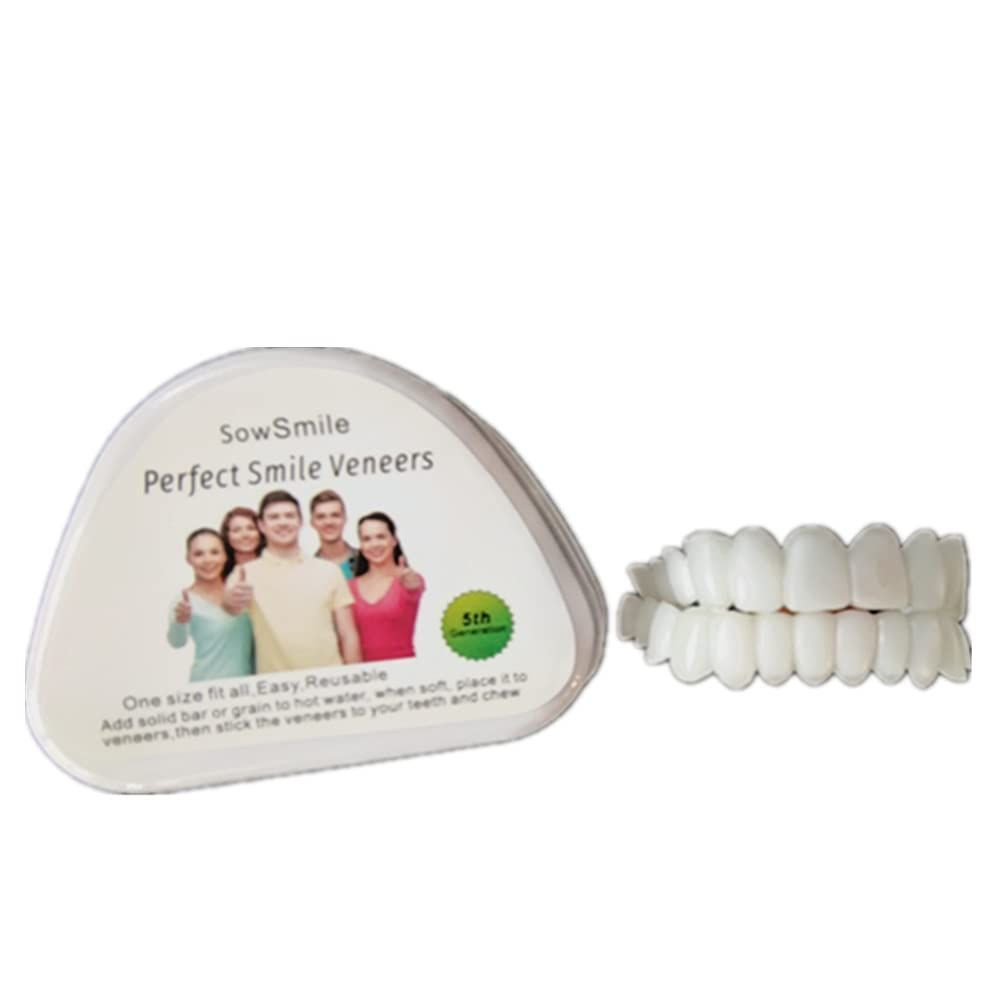 New Silicone Gel Smile Upper and Lower Cosmetic 1 Count (Pack of 1), Natural