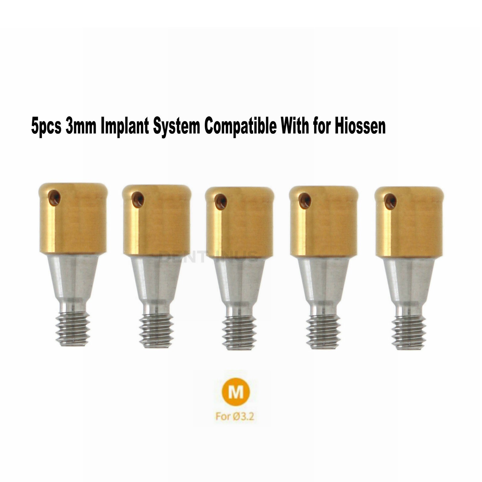 5PCS Dental Mini Ø3.2 Fit Connection Attachment Abutments for Hiossen 3mm