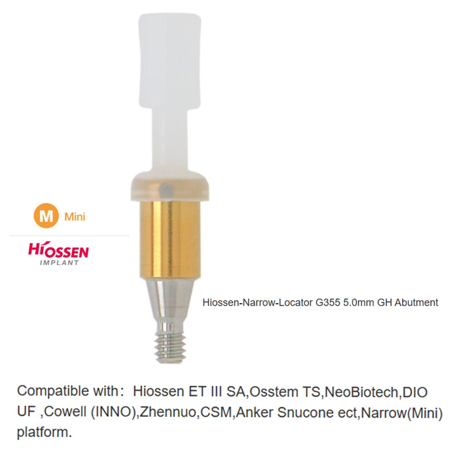 US Hiossen ET Overdenture Locator Abutment Compatible Mini/standard Implants