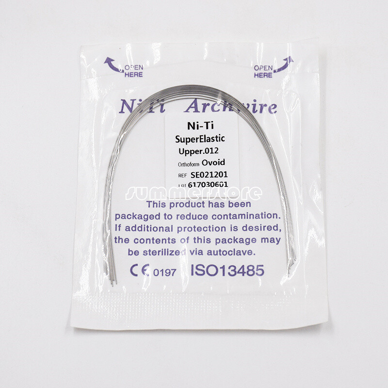 50 Packs Dental Orthodontic Niti Arch Wire Super Elastic Round Ovoid Mixed Sizes