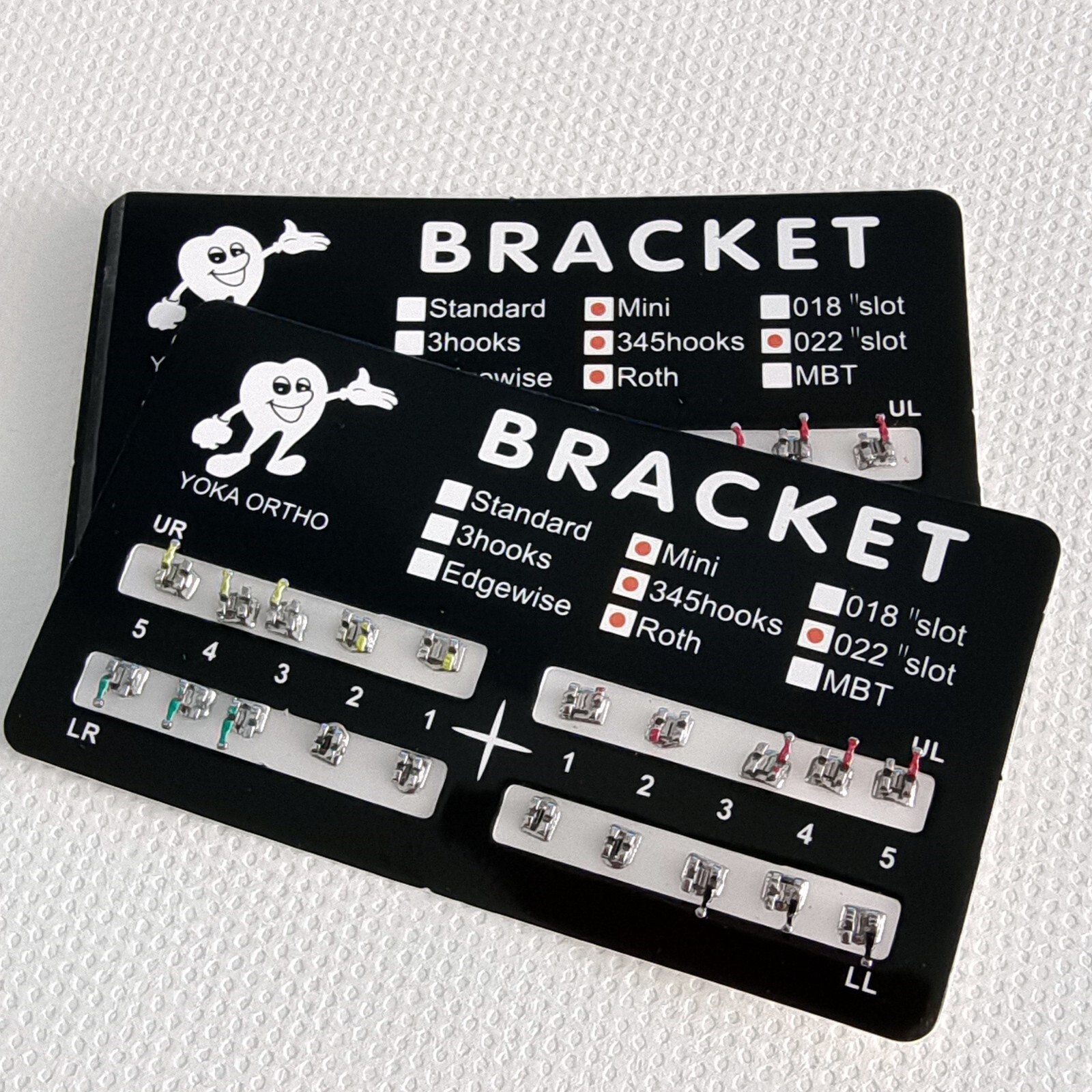 10 Packs Dental Orthodontic Metal Brackets Braces Mini Roth.022 Hooks 345