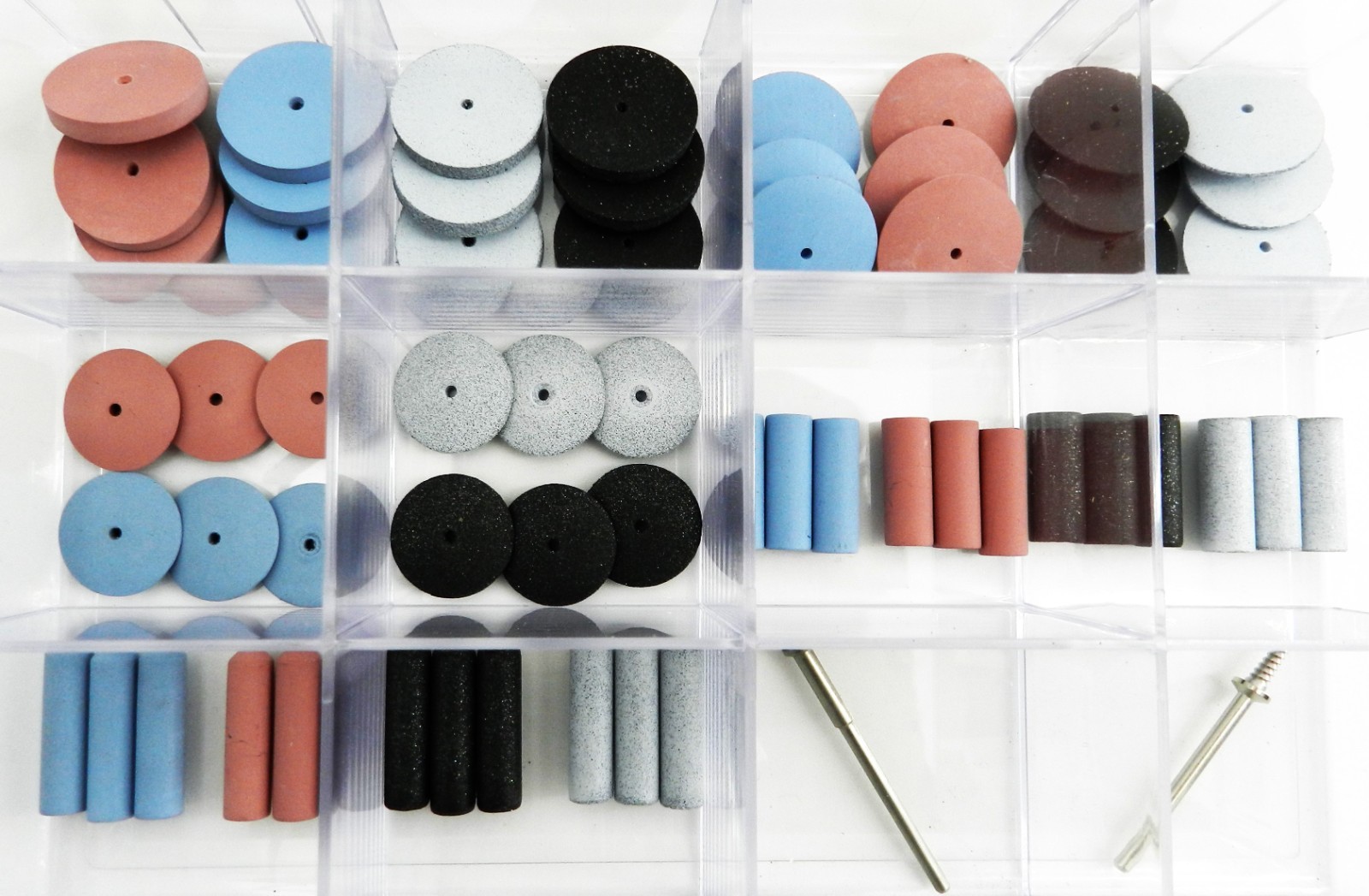 Silicone Polishing Wheel Assortment Kit 60 Pieces Eve Germany Jewelry Polishers