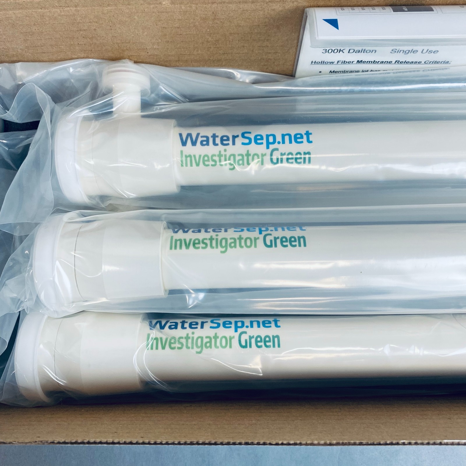 Sartorius WaterSep Investigator24 Green Hollow Fiber Filter 300 kDa 0.28 m2