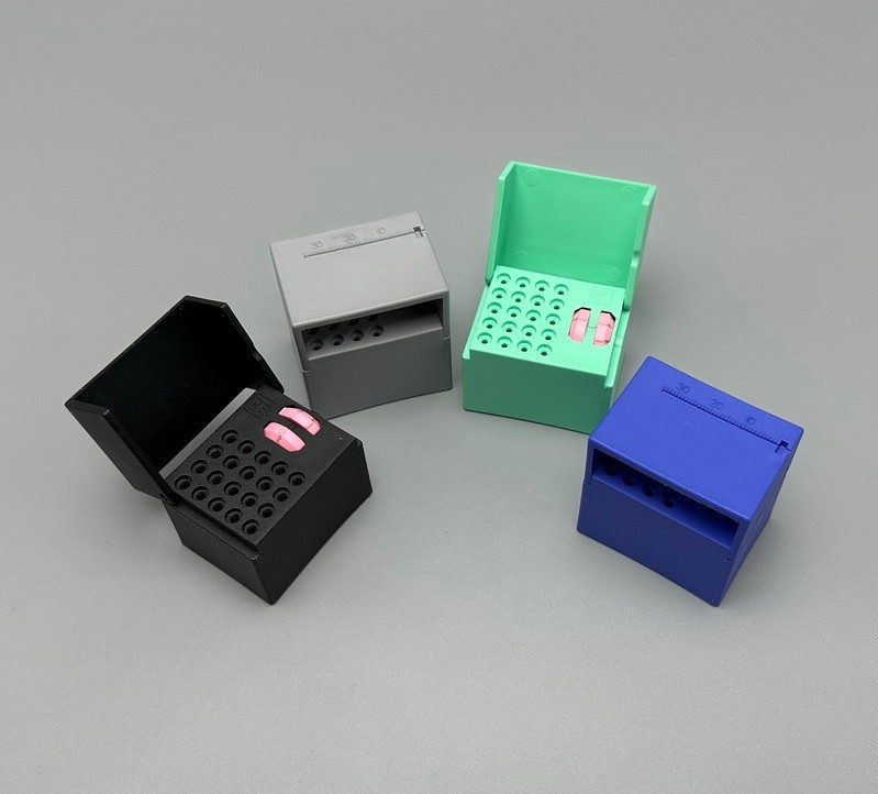Dental Endo Files Disinfection Box 10/20 Holes Plastic Sterilization Box Tool