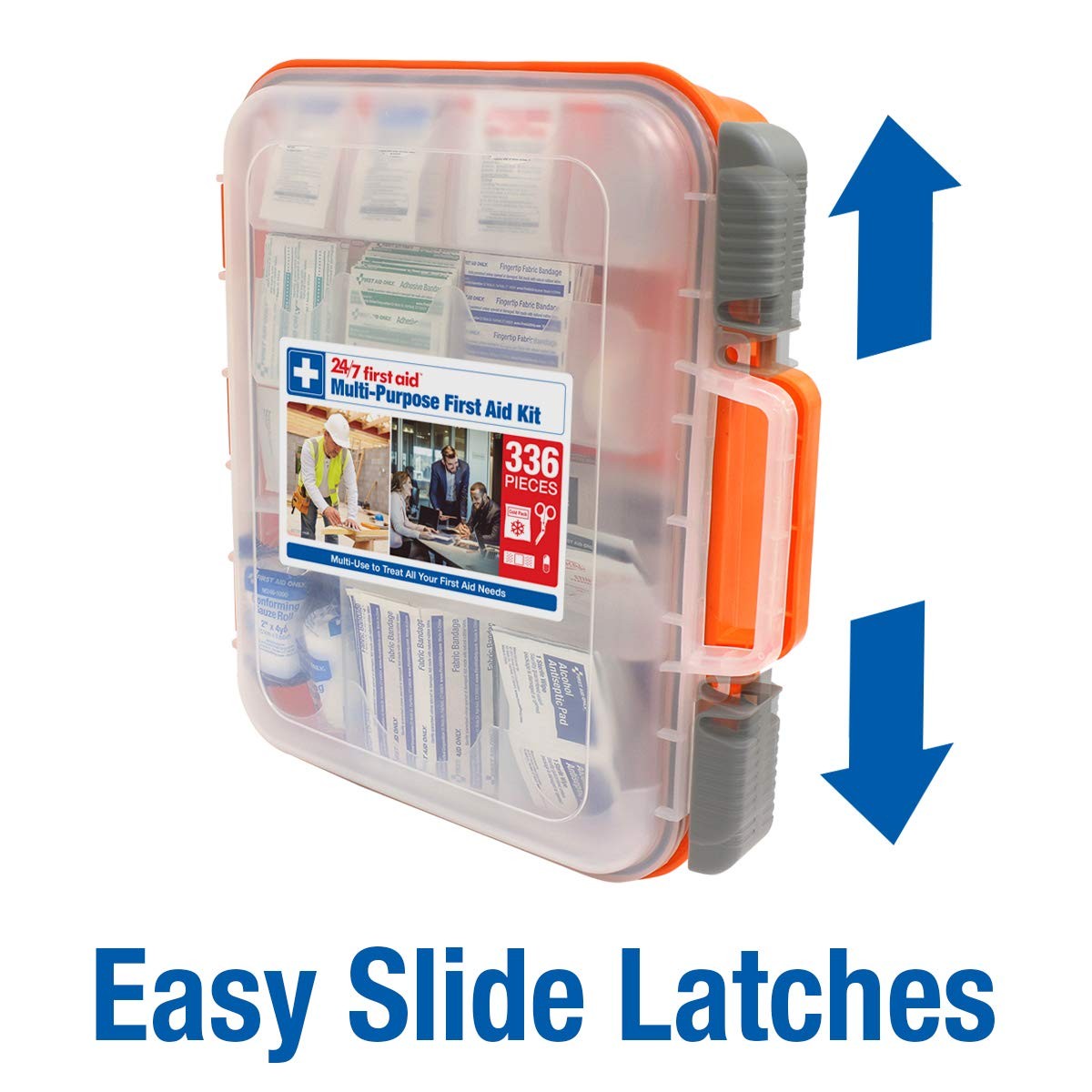 24/7 First Aid OSHA Compliant aid Kit, 1 Count (Pack of 1), Colors Vary