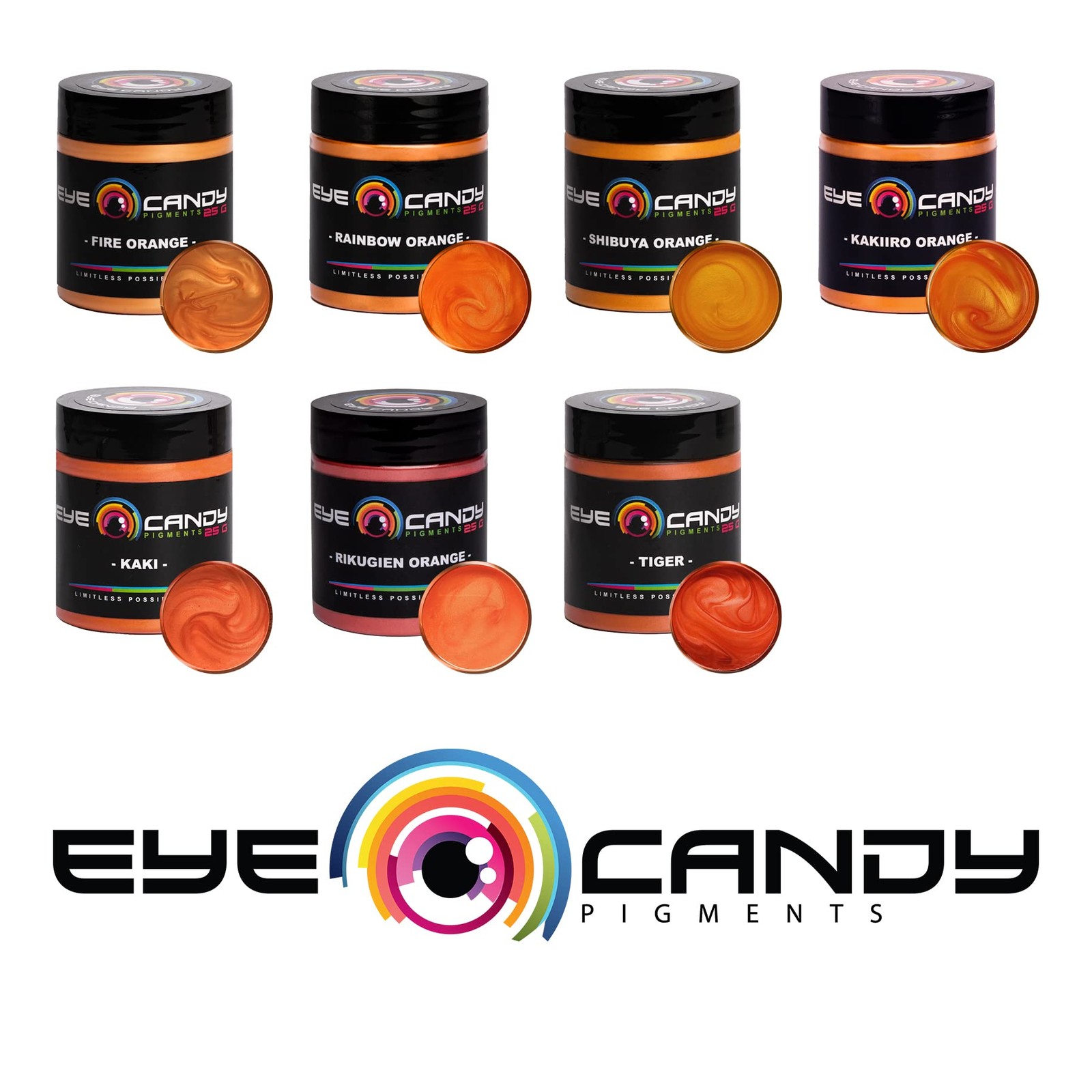 Eye Candy Pigments Premium Orange Mica Powder – Fire 50G,