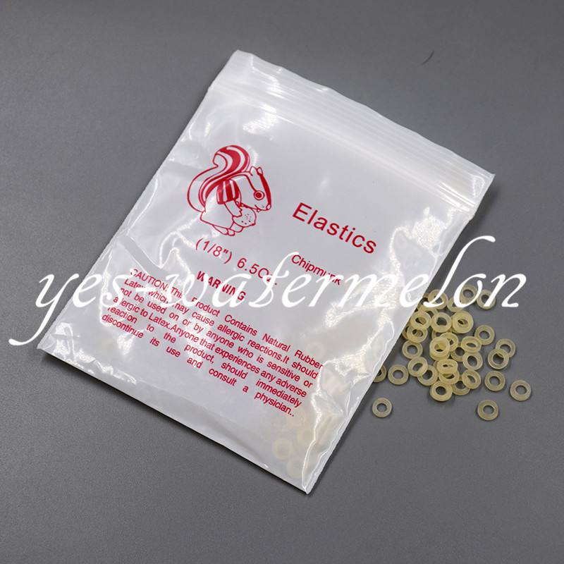 1/8″ X-Heavy 6.5 Oz Chipmunk Dental Rings Orthodontic Elastics Rubber Band Brace