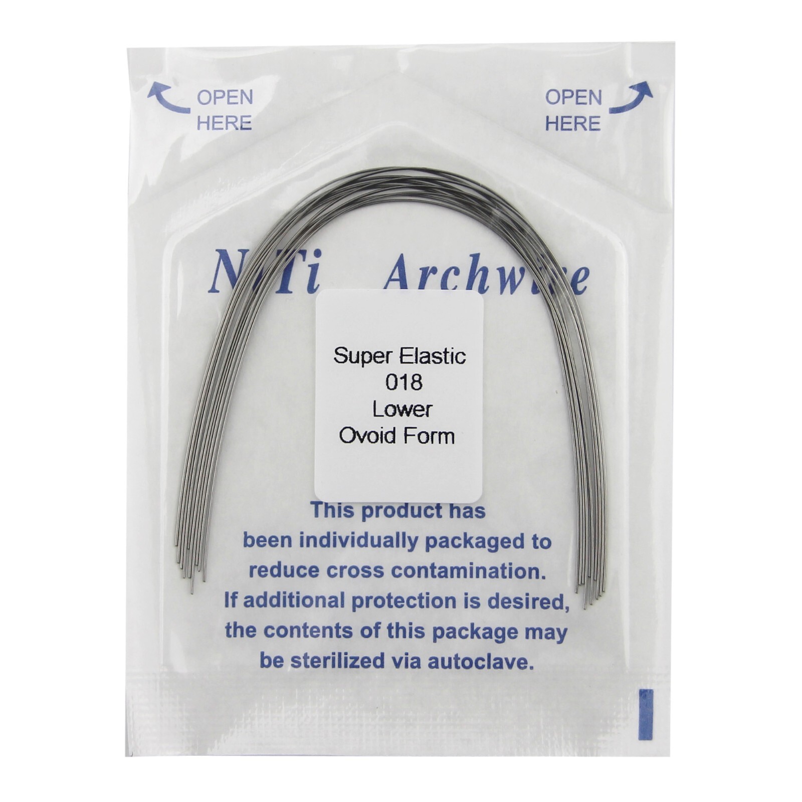100pcs Dental Orthodontic Arch Wires Niti Rectangular Round Arcos de Ortodoncia