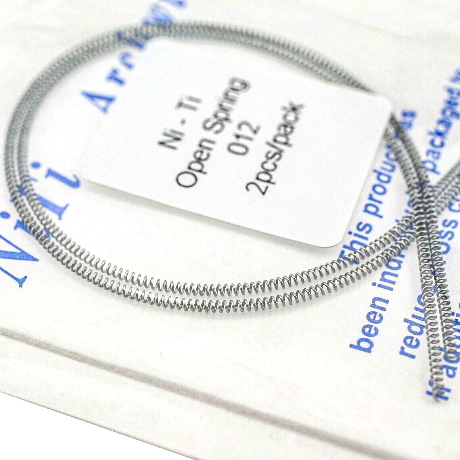 US 10Pcs Dental Orthodontic NiTi 0.012/0.010*180mm Open Coil Spring Medium Force