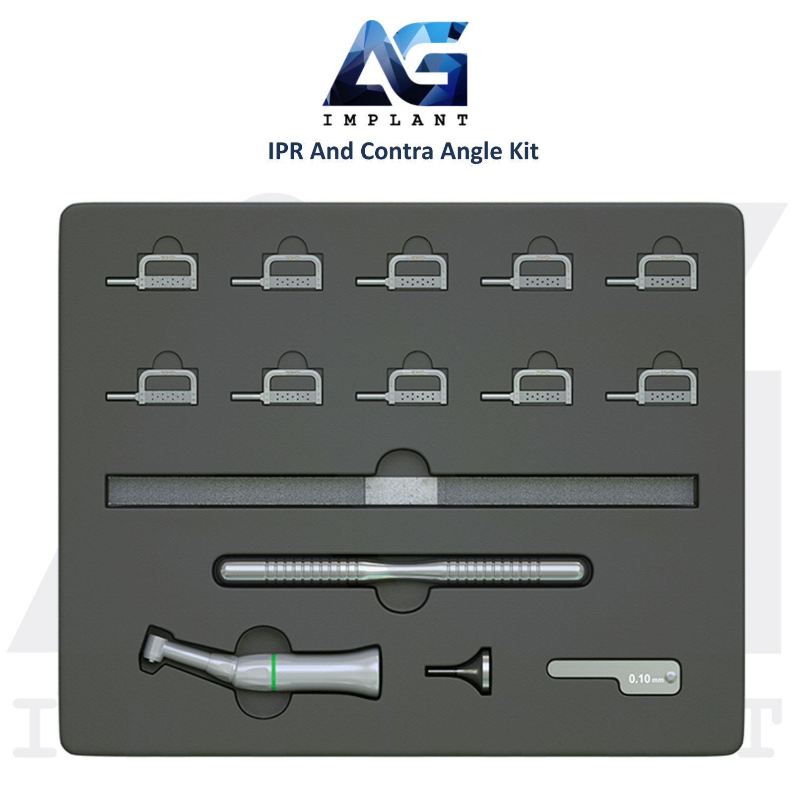 Dental IPR Contra Angle Handpiece Kit Ideal Proximal Contact Adjustment Ortho