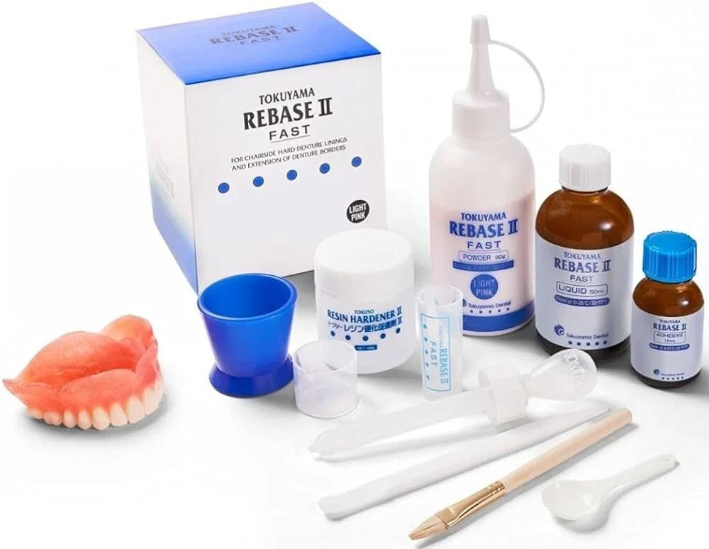 TOKUYAMA REBASE II KIT- Chairside Hard Denture Reline Material Long Exp