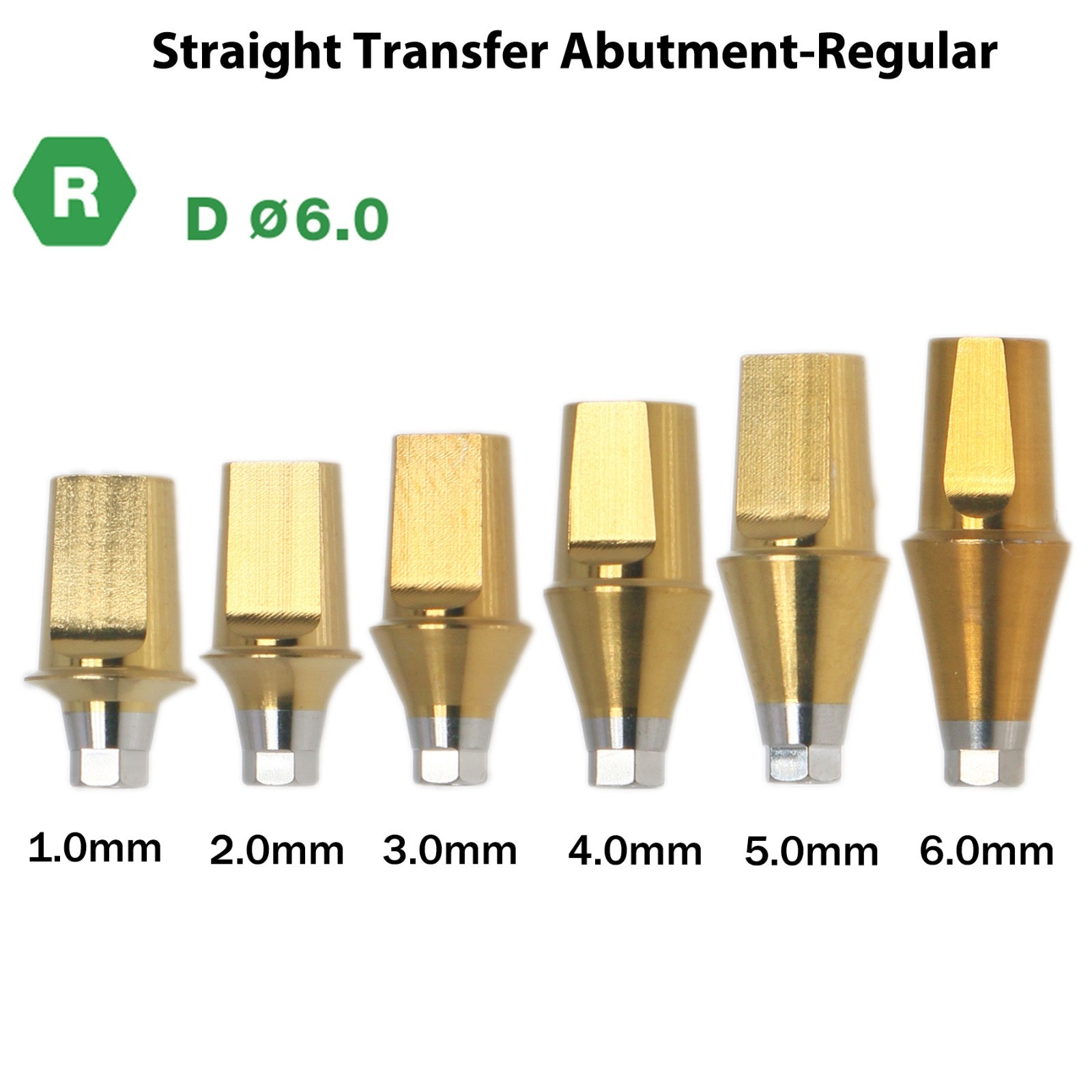 Dental Titanium Straight Transfer Abutment Mini/Regular for Osstem Hiossen TS