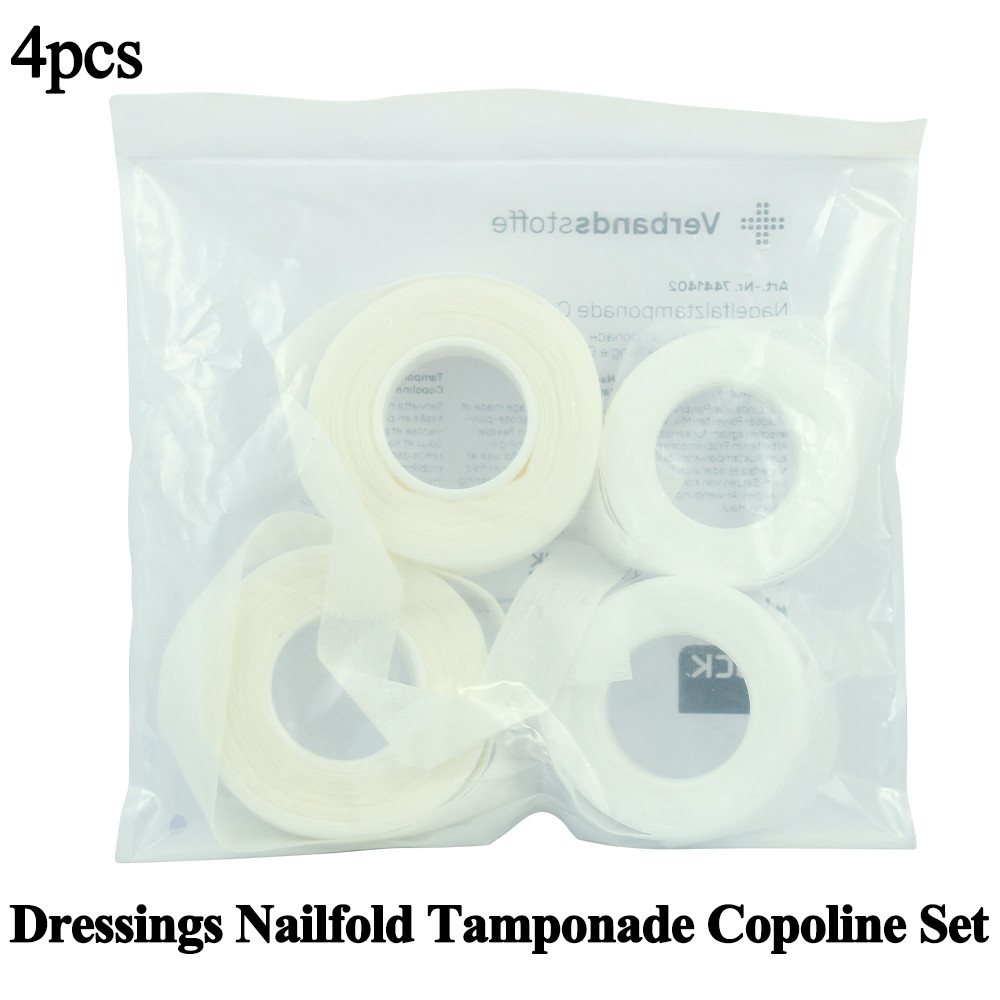 4Pcs Ruck Dressings Nailfold Tamponade Copoline Set Ingrown Nail Treatment